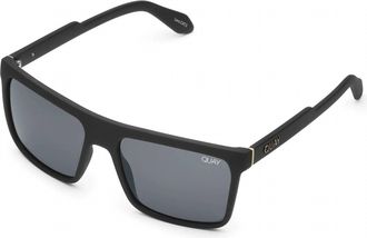 Quay Mens Let It Run Sunglasses In Matte Black / Smoke