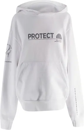 Canada Goose Unisex White Oversized Polar Bear Hoodie Size M