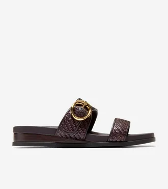 Cole Haan Womens Oaklynn Double Band Footbed Sandals - Brown Size 10.5