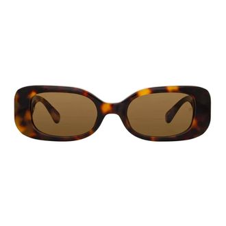 Linda Farrow Occhiali da sole rettangolari in acetato tartaruga - - Accessories - Donna - Marrone - ONE SIZE