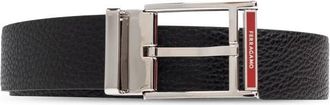 Ferragamo Dubbelzijdige riem - Heren - Riemen - Zwart - 105 CM - Leer - Accessoires