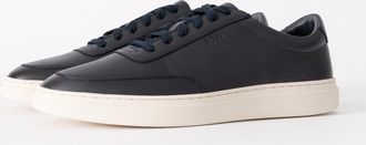 Boss Orange by Hugo Boss Mens Casual Leather Trainers in Dark Blue - Size UK 10