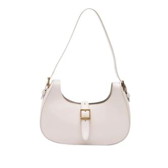 Saint Laurent Pre-owned Shoulder Bags, female, White, Size: ONE SIZE Pre-owned Leather Shoulder Bag