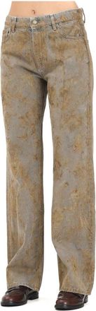 Vicolo Alex Jeans - Dames - Regular Fit Jeans - Bruin - S - Denim - Jeans