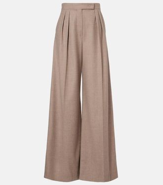 Max Mara Cashmere-blend wide-leg pants