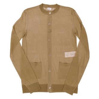 Saint Laurent Sheer Silk Cardigan, Size Medium