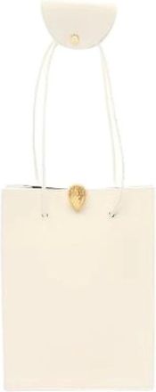 Bulgari Pre-owned Mini Bags, female, White, Size: ONE SIZE Pre-owned Serpenti tote bag