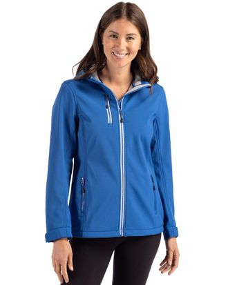 Clique Telemark Eco Stretch Softshell Full Zip Womens Hooded Jacket