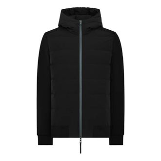 Duno Light Jackets, male, Black, XL, Black Hooded Puffer Jacket