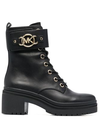 Michael Kors Rory leather ankle boots - women - Leather - 6 - Black
