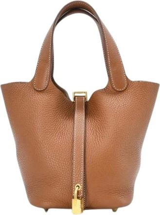 Herm&egrave;s Pre-owned Picotin Handbag - Pre-owned - Mujer - Marr&oacute;n - ONE SIZE