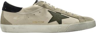 Golden Goose Iconic Low-Top Sneakers with Vintage Treatment and Suede Accents