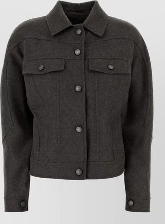 Max Mara virgin wool single-breasted coat
