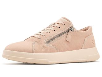 Ecco Move Zip Lace Sneaker Womens Shoes Rose Dust/Pure Cashmere Metallic : EU 41 (US Womens 10-10.5) M, Leather