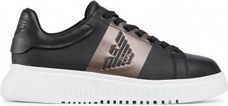 Emporio Armani M990 Sneakers - Heren - Sneakers - Zwart - 41 1/2 EU - Schoenen