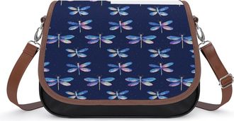 Generic Dragonfly Crossbody Bags for Women Shoulder Messenger Bag Purse Handbags