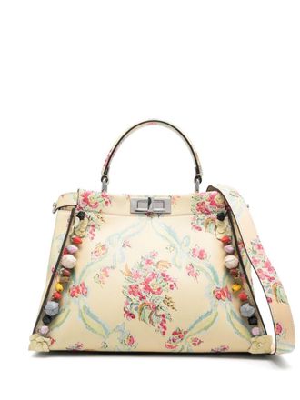 Fendi Medium Marie Antoniette Peekaboo shopper - Beige