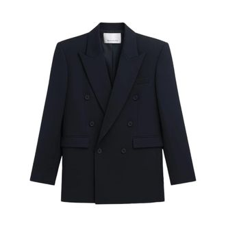Frankie Shop Dames, Jassen, Blauw, Maat: XS Zijde