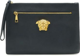 Versace Leather Clutch Bag