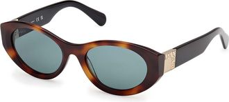 Max & Co. MO0123 52N Womens Sunglasses Tortoiseshell Size 53