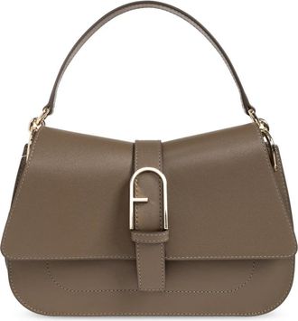 Furla Flow Medium Bag - Dames - Handtassen - Bruin - ONE Size - Leer - Tassen