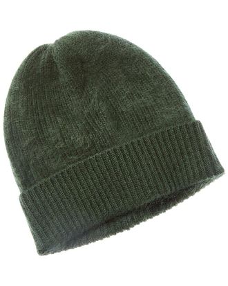 Sofiacashmere Sofiacashmere Brushed Cashmere Chunky Rib Hat