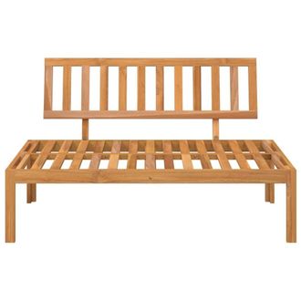 Berkfield Home Beautiful Garden Pallet Middle Sofa Solid Wood Acacia in Brown