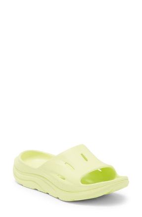 Hoka One One Gender Inclusive Ora Recovery Slide 3 Sandal in Citrus Glow /Citrus Glow at Nordstrom, Size 12 Womens