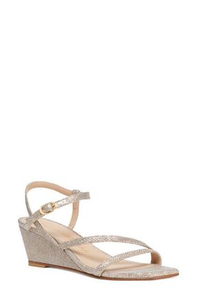 Stuart Weitzman Oasis 50 Wedge Sandal in Poudre at Nordstrom, Size 6