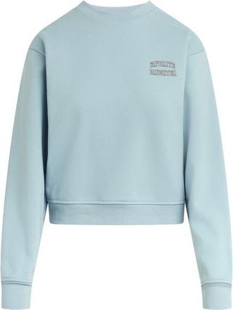 Favorite Daughter Collegiate Cotton Blend Sweatshirt in Sea Blue/Gardenia at Nordstrom, Size X-Small