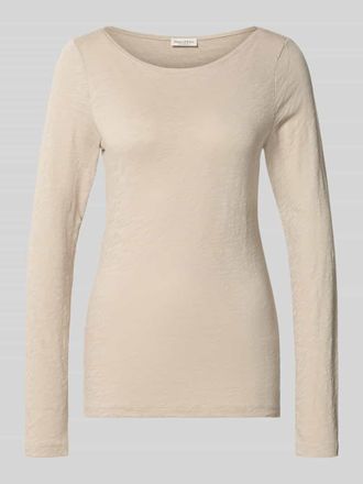 Marc O'Polo Regular Fit Langarmshirt aus reiner Baumwolle in Beige, Gr&ouml;&szlig;e XXL
