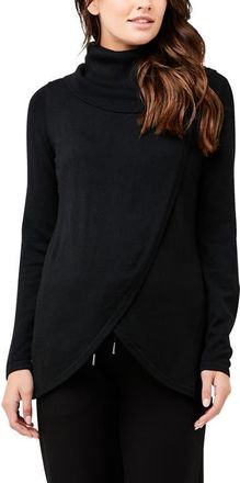 Ripe Cowl Neck Nursing Knit in Black at Nordstrom, Size X-Small Au