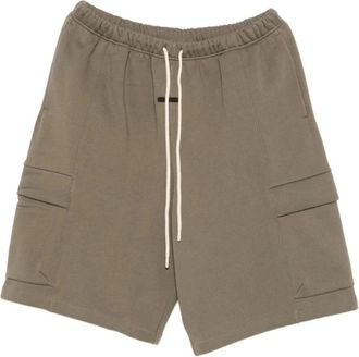 Fear of God Korte Broeken, Heren, Groen, L, Wide-Leg Cargo Shorts