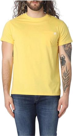 K-Way Heren, Tops, Geel, Maat: L Katoen