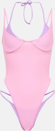 Same Swim Double Layer one-piece swimsuit