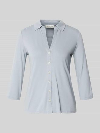 Marc O'Polo Regular Fit Hemdbluse aus Viskose-Mix in Rauchblau, Gr&ouml;&szlig;e XXL