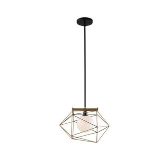Netlighting Abraxas Globe Cage Ceiling Pendant Black Gold E27