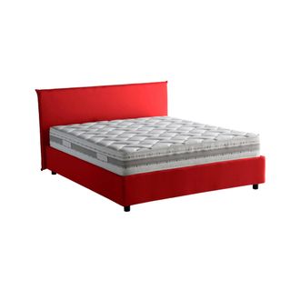 Talamo Italia Talamo Italia - Cama Matrimonial Bernadette, Cama Contenedor Con Revestimiento De Tela, 100% Made In Italy, Apertura Frontal, Con Colch&oacute;n Cm 140x200 I
