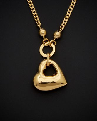 Italian Gold, Inc 18K Italian Gold Puffed Heart Necklace