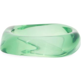 Nordstrom Rack Resin Bangle Bracelet in Mint at Nordstrom Rack