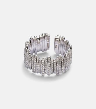 Suzanne Kalan Anello in oro bianco 18kt con diamanti