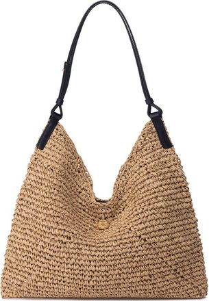 Oryany Raffia Triangle Shoulder Bag in Natural at Nordstrom