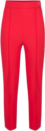 Elisabetta Franchi Pantaloni in tessuto tecnico - - Trousers - Donna - Rosso - M