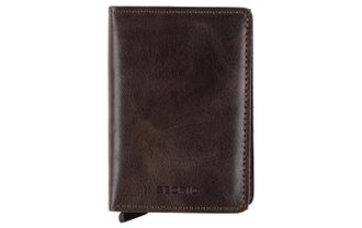 Secrid Geldb&ouml;rse SECRID Slimwallet, Herren, braun (dunkelbraun), Leder, Kleinlederwaren Geldb&ouml;rse