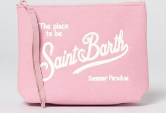 MC2 Saint Barth Pochette Aline in cotone con logo ricamato