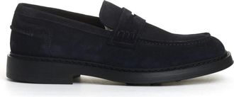 Doucal's Mocassin - Heren - Loafers - Blauw - 43 1/2 EU - Leer - Schoenen