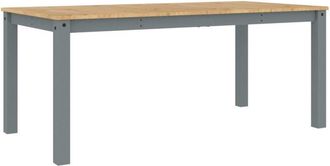vidaXL Vidaxl - Dining Table Panama Grey 180x90x75 cm Solid Wood Pine
