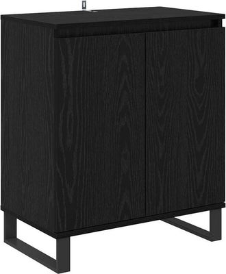 vidaXL Sideboard Black Oak 60 x 35 x 70 cm Engineered Wood vidaXL