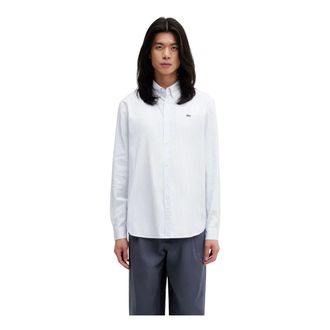 Lacoste Heren, Overhemden, Blauw, Maat: L Katoen