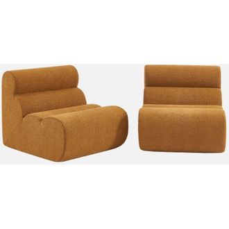 Sweeek Divano modulare boucl&eacute;, 2 posti